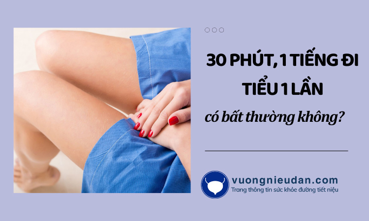 30 phút, 1 tiếng đi tiểu một lần có bất thường không?