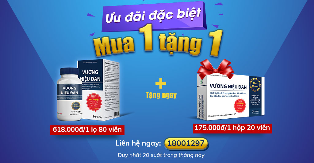 [MUA 1 TẶNG 1 VƯƠNG NIỆU ĐAN] Siêu ưu đãi số lượng có hạn!