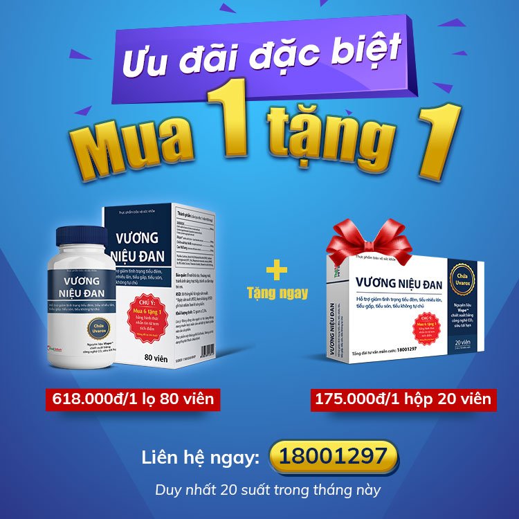 [MUA 1 TẶNG 1 VƯƠNG NIỆU ĐAN] Siêu ưu đãi số lượng có hạn! 1