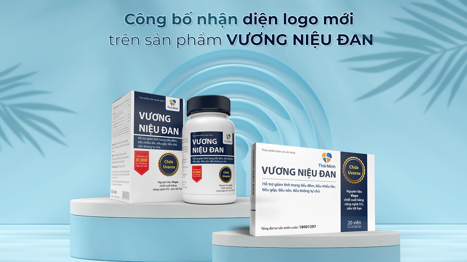 Thông báo thay đổi nhận diện mới trên bao bì Vương Niệu Đan dạng lọ 80 viên và dạng hộp 20 viên