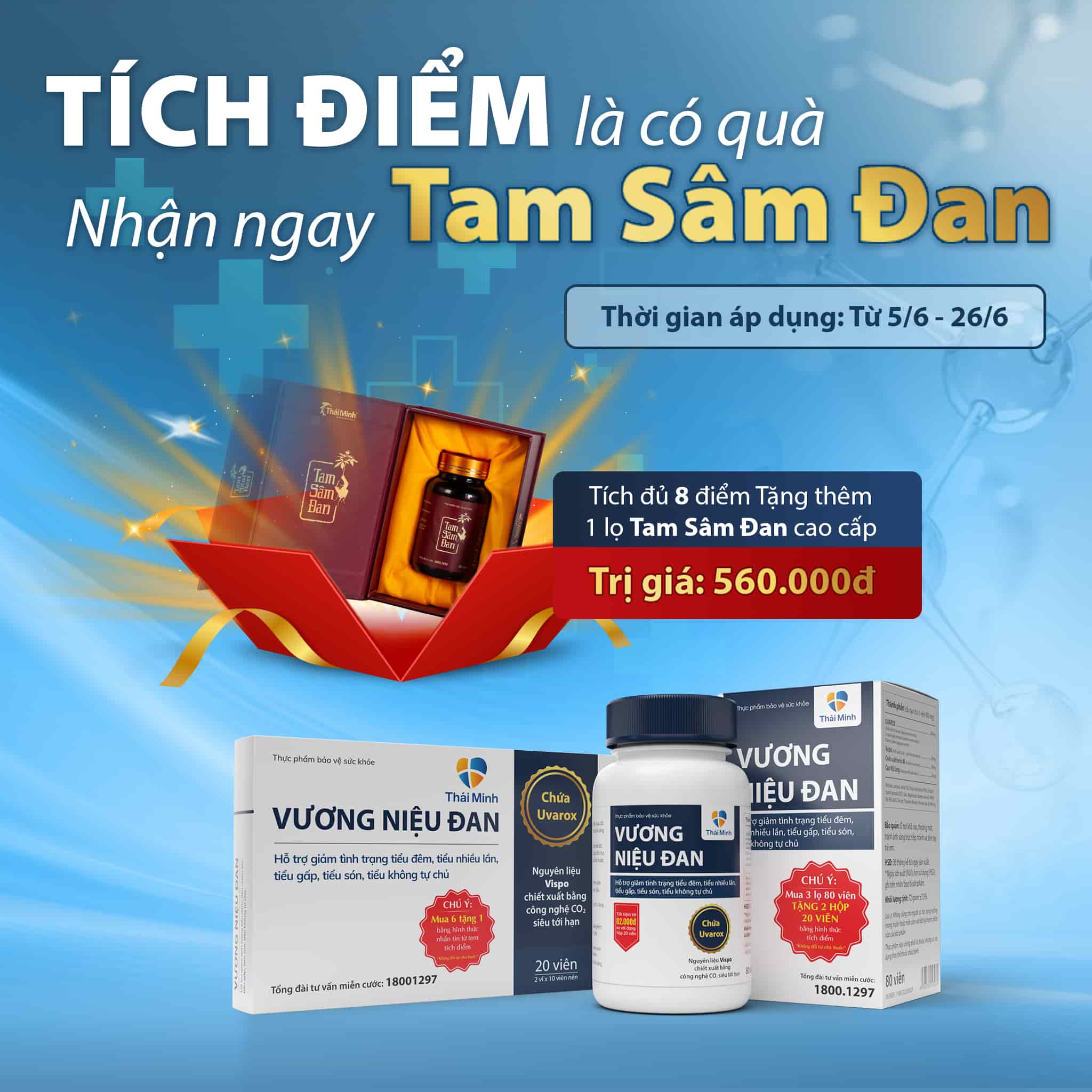 CHƯƠNG TRÌNH TẶNG QUÀ nhằm tri ân khách hàng đã luôn tin tưởng và ủng hộ Vương Niệu Đan 1